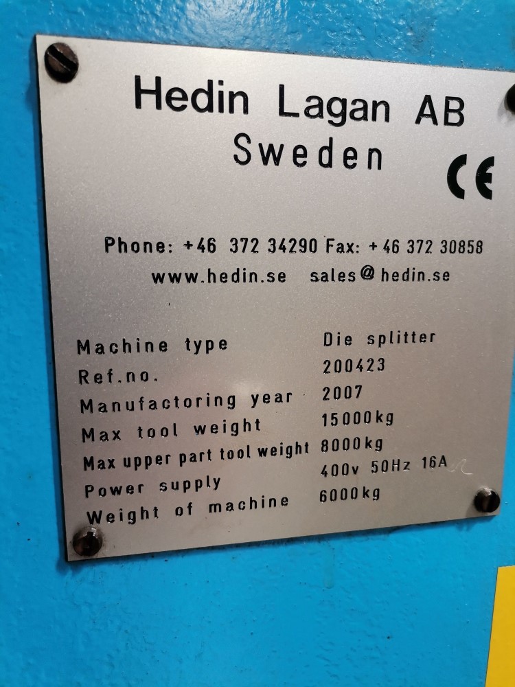 USED HEDIN LAGAN AB Die splitter 2