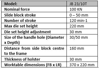 jb23 10 ton