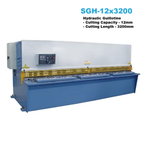 12x3200mm Hydraulic Guillotine with Estun E10 NC Back Gauge Controller