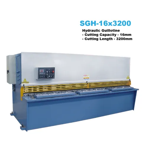 16x3200mm Hydraulic Guillotine with Estun E10 NC Back Gauge Controller