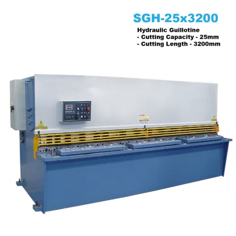 25x3200mm Hydraulic Guillotine with Estun E10 NC Back Gauge Controller