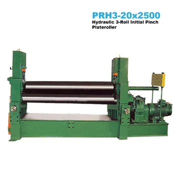 20x2500mm Hydraulic 3-Roll Plateroller with Initial Pinch (Pre-Bend)
