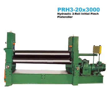 20x3000mm Hydraulic 3-Roll Plateroller with Initial Pinch (Pre-Bend)