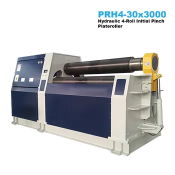 30x3000a Hydraulic 4-Roll Plateroller with Double Initial Pinch (Pre-Bend)