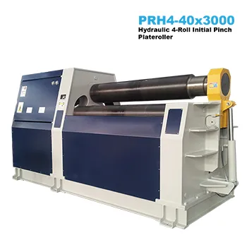 40x3000a Hydraulic 4-Roll Plateroller with Double Initial Pinch (Pre-Bend)