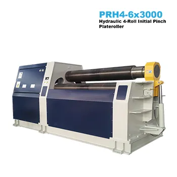 6x3000a Hydraulic 4-Roll Plateroller with Double Initial Pinch (Pre-Bend)