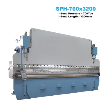 700x3200 Hydraulic Pressbrakes - 700Ton x 3200mm Width (E21 2-axis NC control)
