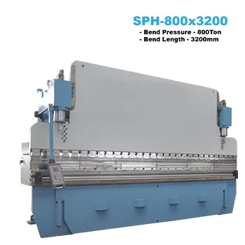 800x3200 Hydraulic Pressbrakes - 800Ton x 3200mm Width (E21 2-axis NC control)